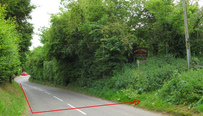 The narrow gap in the trees is the path leading over Greywell Hill and towards the western portal of the tunnel 05.jpg