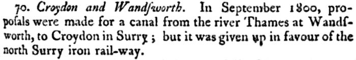1800 - Plans initially mooted for a Croydon and Wandsworth Canal 1800.jpg