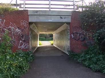 The second of two underpasses through the A40