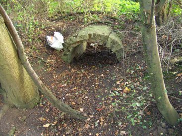 Part of an accomodation bridge. Not really, just another jigsaw puzzle linked to the other brickwork!