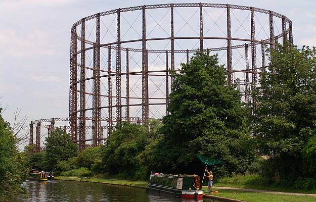 The large gasometers at Kensal Green