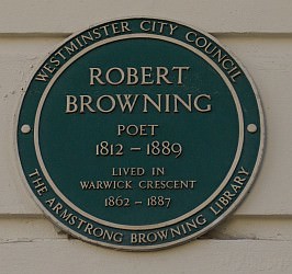 Robert Browning plaque