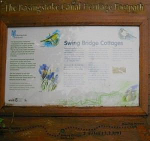 Basingstoke Canal heritage trail information board - new one IMG_4144.jpg