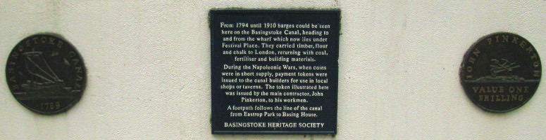 Plaques near the west end of Eastrop Way by the foutains indicating the canal's existence IMG_4211.jpg