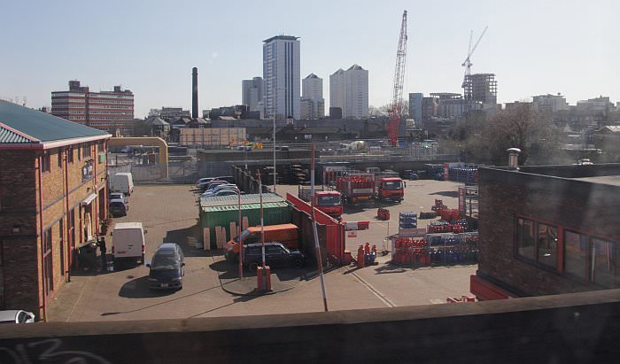 This flat area seen from the railway bridge would have at one time consisted of canal wharves and railway sidings IMG_6197.jpg