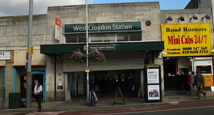 Entrance to West Croydon station - RIP Croydon Canal 1809 - 1836