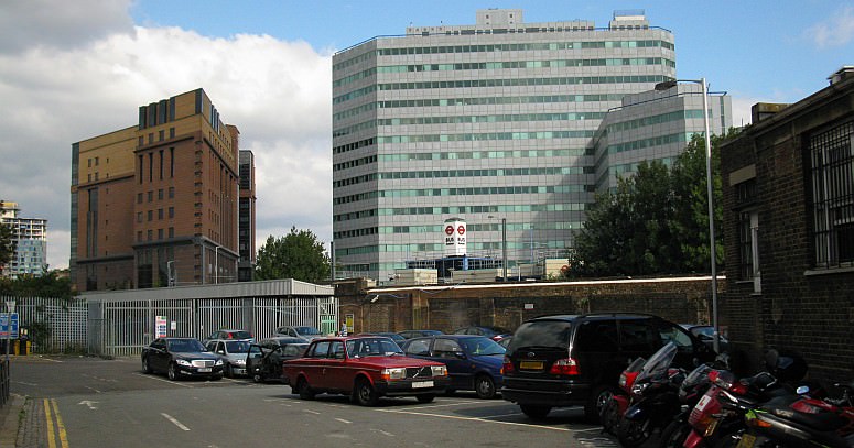 This a is a general view of the former canal basin site at West Croydon. It was once stabling sidings for the railway but now serves as a car park