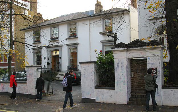 View of the Abbey Road studios. The property next door, Number Five, is for artists wishing to stay at the premises whilst recording