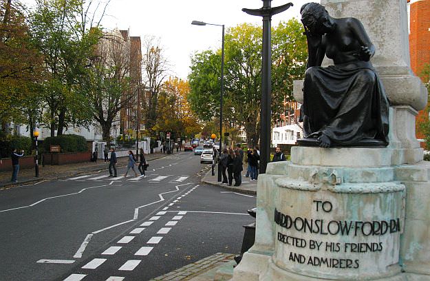Not quite so famous is this memorial nearby to Edward Onlow Ford, a Victorian sculptor