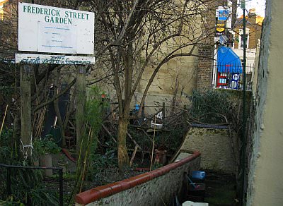 Frederick St Community Gardens sited on the Fleet's Thalweg