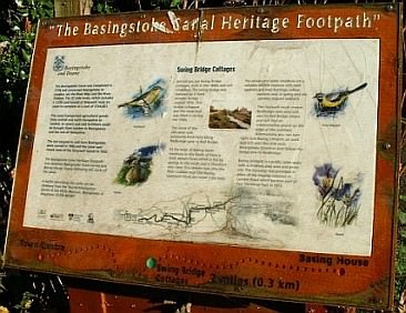 Basingstoke Canal heritage trail information board - old one ls81.jpg