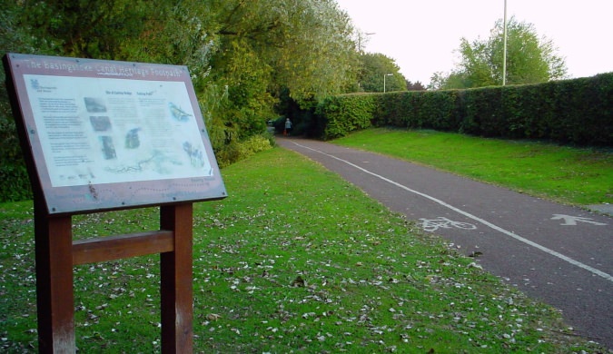 The council implies the canal went through Eastrop Park - a 'myth' since the actual alignment was Eastrop Way itself ls92.jpg