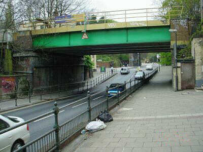 Penge bridge and wharf stood here