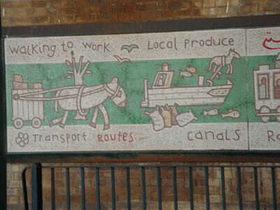 Mural under railway