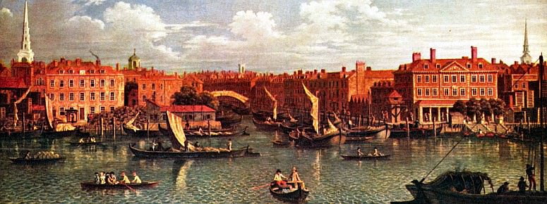 Entrance to the Fleet Canal in 1750 by Samuel Scott