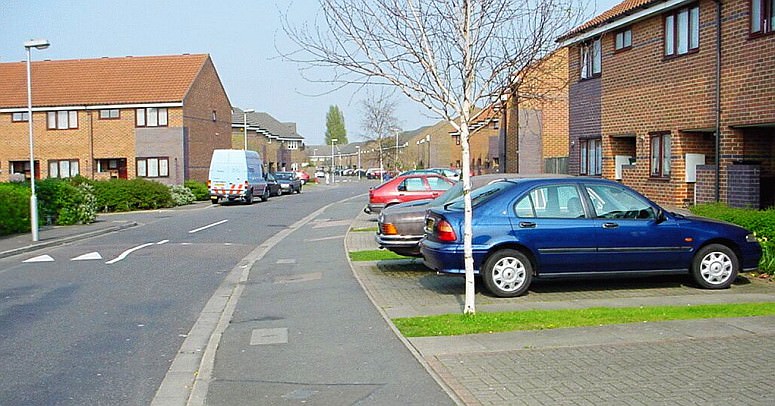 Towpath Way. The estate clearly follows the old canal alignment as evidenced by the way the houses and road weave
