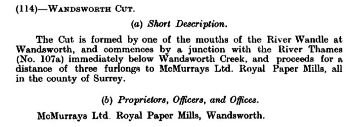 Description for the Wandsworth Cut or McMurrays Canal wcut.jpg