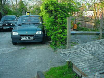 Cars instead of boats in what would have been Forest Wood