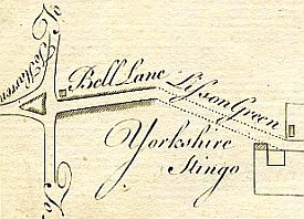 Early map showing the Yorkshire Stingo ystingo.jpg