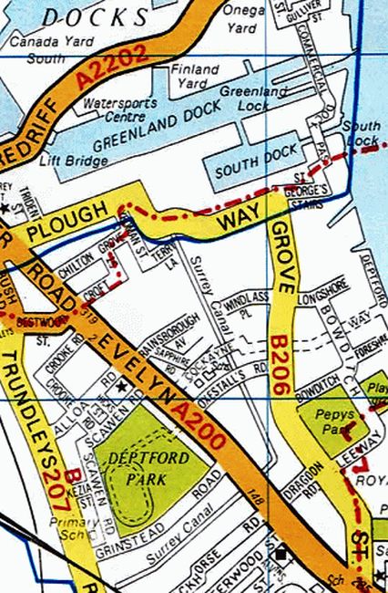 Surrey Docks in the 1970s